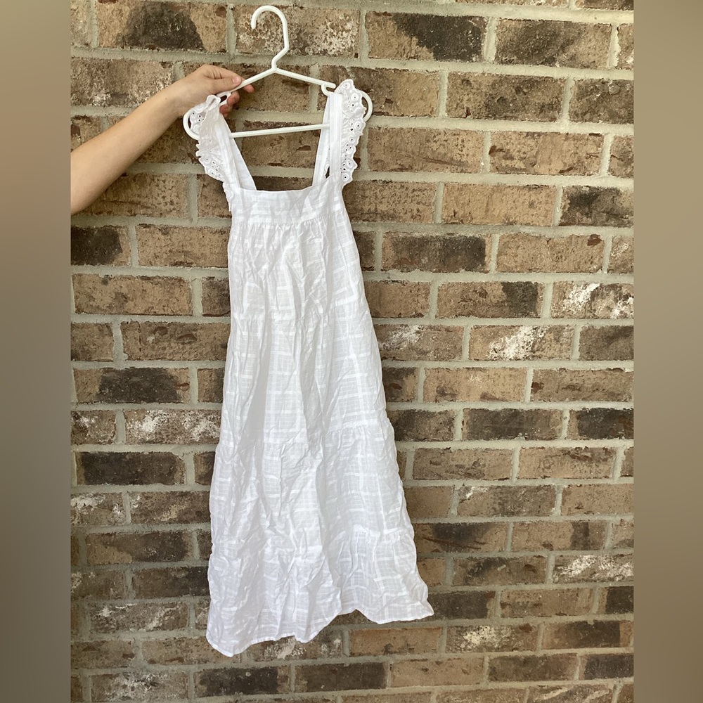 Girls Cat+Jack white dress 10/12